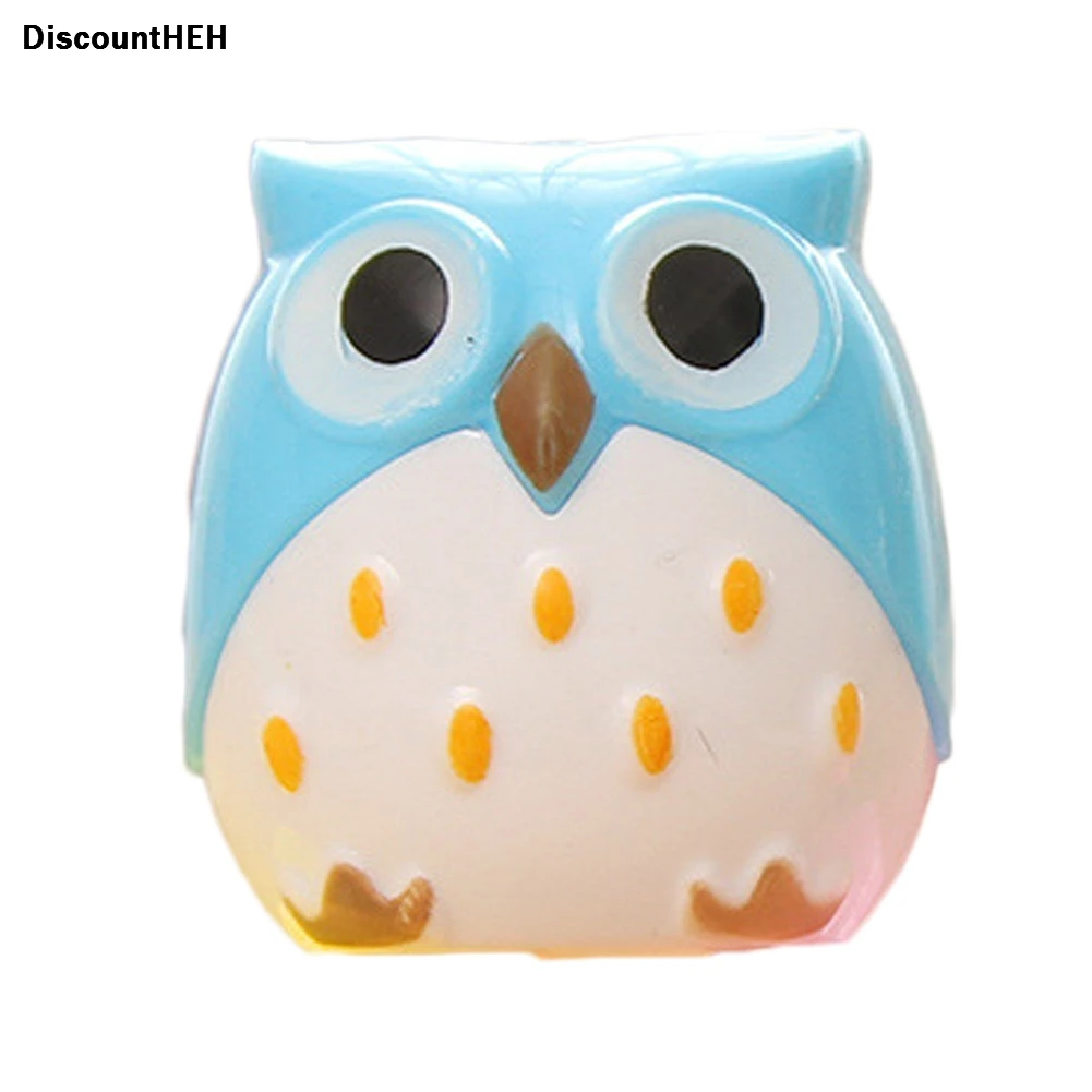 Милая точилка для совы режущие лезвия рекламная карандашей с двумя отверстиями