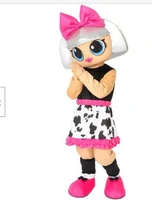 new adult best sale doll girl fancy cartoon mascot costume christmas fancy dress halloween mascot costume