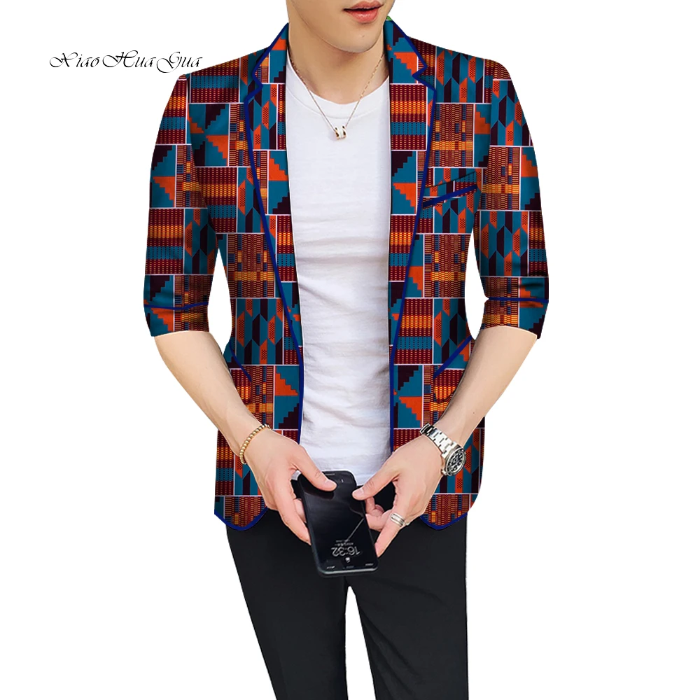 Приталенный мужской повседневный блейзер в африканском стиле одежда для мужчин