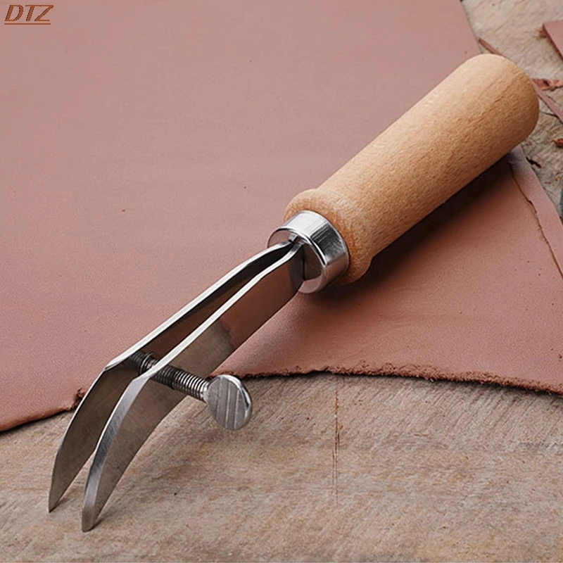 

Новинка инструменты для работы с кожей Регулируемый резак для самостоятельной обработки кожи Обжимное устройство для прорезания и отрезан...