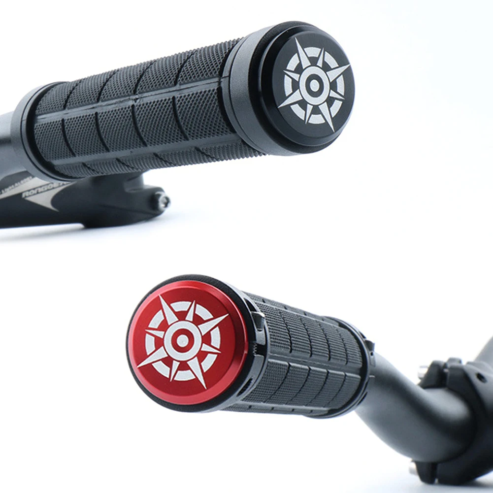 

2Pcs Bike Lightweight Bar End Plugs Aluminum Alloy Road Bicycle Grip Anti-slip Handlebar Caps Accessory Bike Bar End Plugs