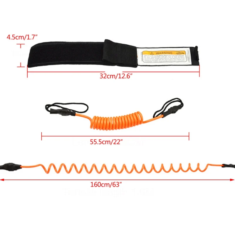 

Surfing Kayak Leash Safety Rope Boat Paddle Stand Up Paddle Surfing Leash Safety Hand Rope For Surfing Surfboard Accessories