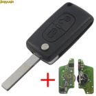 Jingyuqin 433mhz HU83 PCF7941 2 кнопки флип-пульт дистанционного управления для Citroen для peugeot CE0523 электронная плата дистанционного ключа стиль