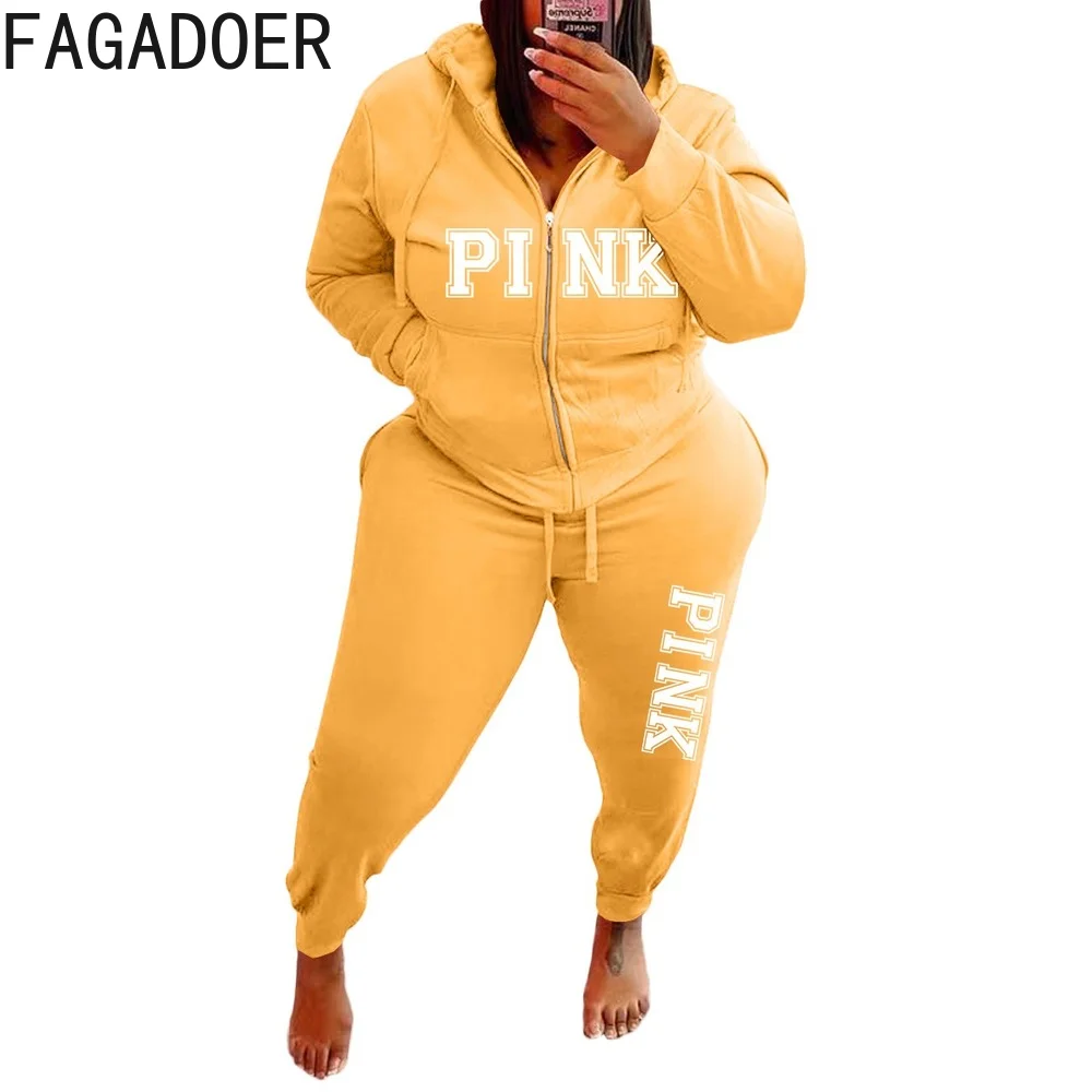 Женский спортивный комплект из 2 предметов с принтом букв |