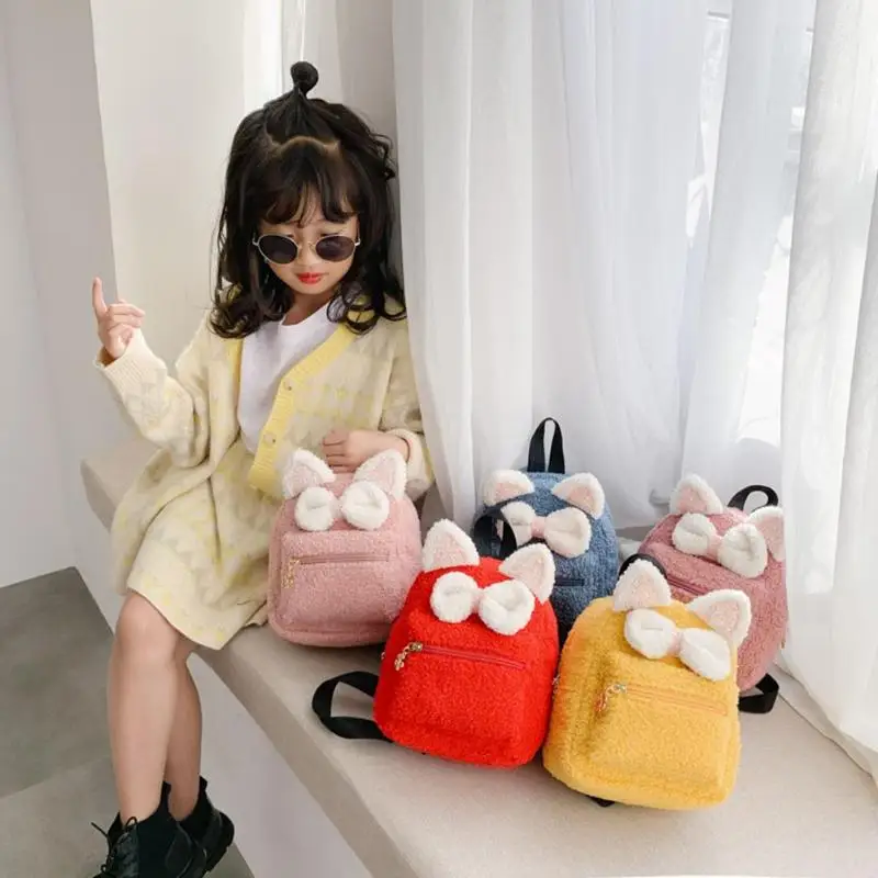 Горячая Распродажа милая сумка изящный дизайн милые уши бант Детский рюкзак для