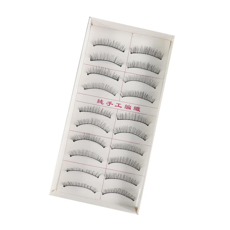 

10Pairs cilios postiço False Eyelashes Natural Wispy Lashes Handmade Cruelty-free Criss-cross Eyelash Extension Big Eyes Makeup