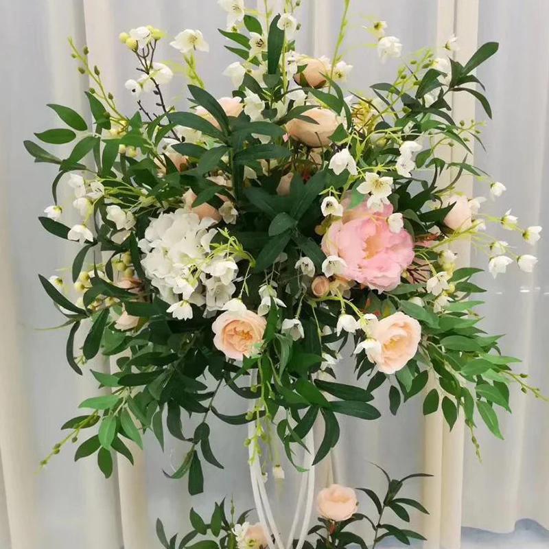 Искусственная ивовая веточка 5 ветвей акриловая плетеная модная зеленая для