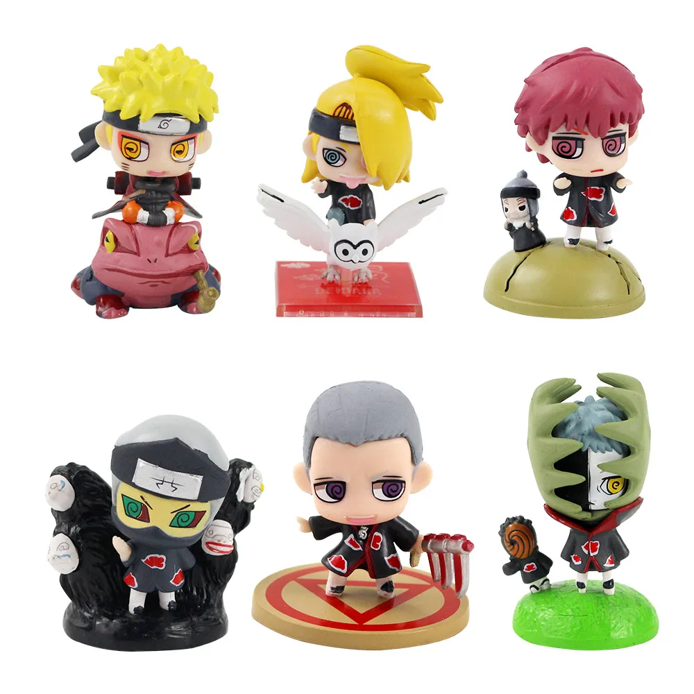 

6pcs/lot Figures Mini PVC Action Figure Toys Anime Model Dolls