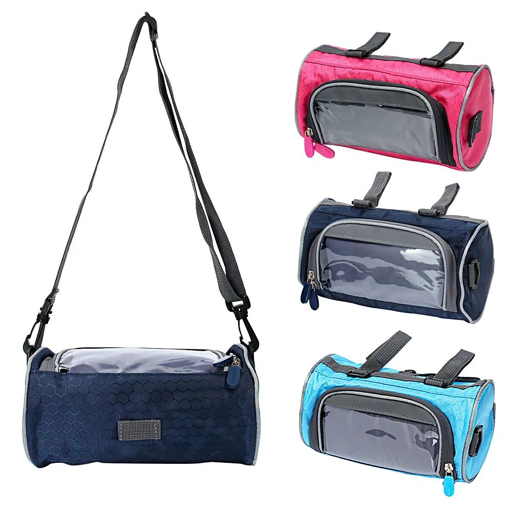 

Rainproof Bike Bag Front Tube Bicycle Handlebar Pannier Bicycle Bag Multi-purpose Phone Case Touchscreen Bag Shoulder Handbag