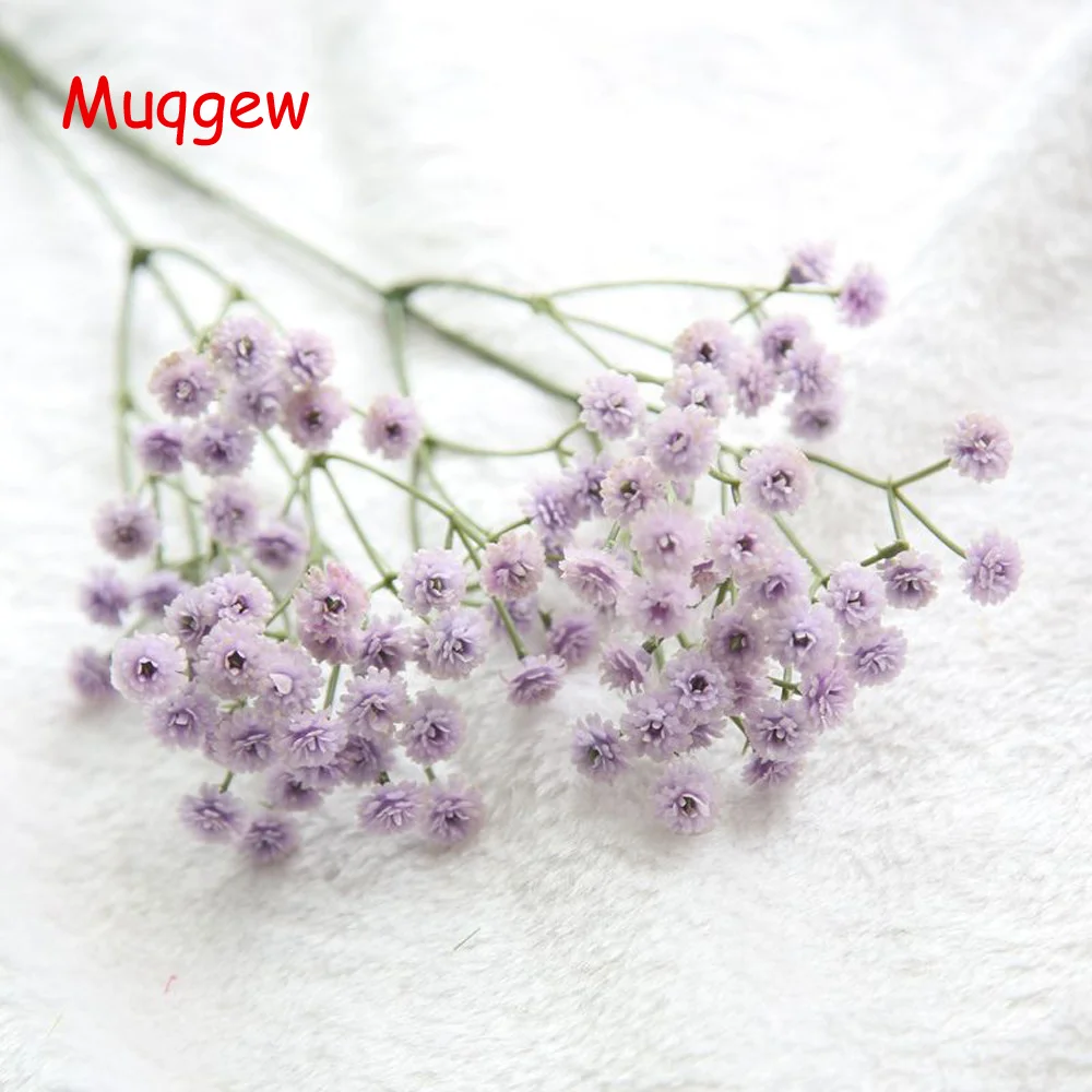 Зеленый Гипсофила искусственная с цветами на свадьбу для творчества букет