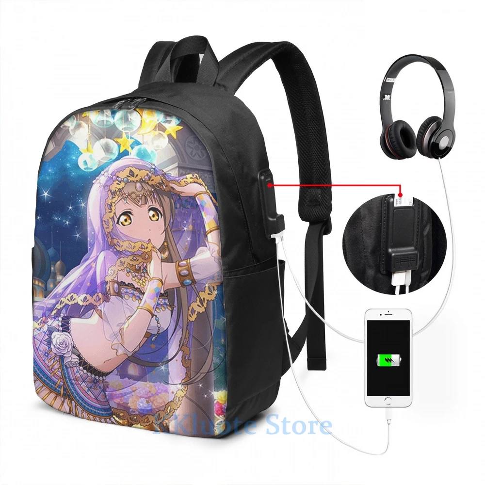 Забавный рюкзак с графическим принтом Кодори минами (Idolized) для мужчин школьные