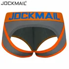 Трусы-стринги JOCKMAIL мужские, пикантное нижнее белье, стринги, мужское белье для геев, с открытой спиной