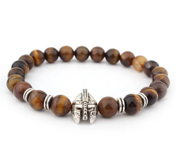 

8 мм тигровый глаз Панк Многоцветный Агат Чакра Исцеление Рейки Будда, Йога Эластичный регулируемый браслет из вулканического камня erf2