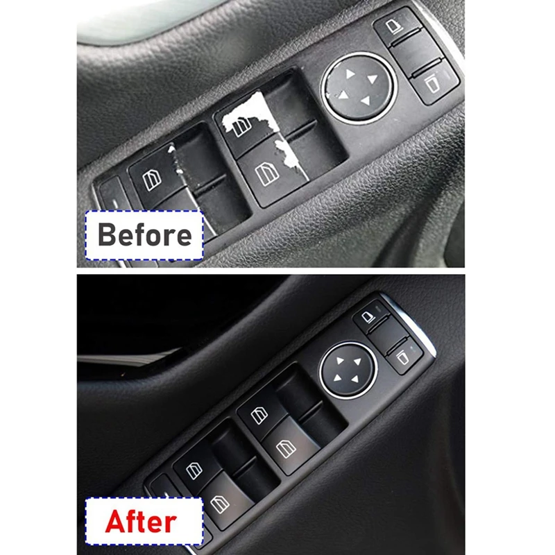 4PCS Driver Window Switch Button Covers for Mercedes Benz C-Class W204 E-Class W212 GLK-Class | Автомобили и мотоциклы