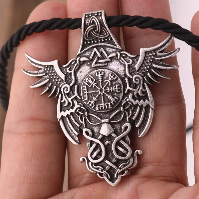 

Новинка 2021, ожерелье из сплава, амулет Odin Legend, кулон, европейские и американские популярные ювелирные изделия, ожерелье с подвеской для пары