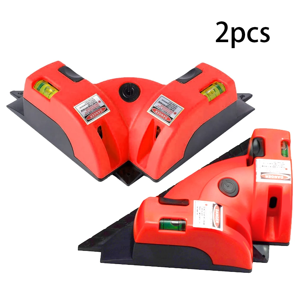 

Right Angle 90 Degree Vertical Horizontal Laser Line Projection Square Level Laser Level laser Measurement Tool 2 Lines 2PCS