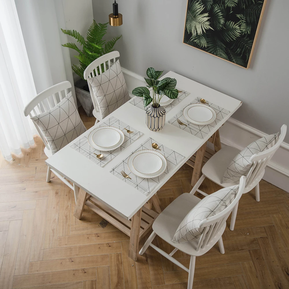 Хлопок белье обеденный стол коврик теплоизоляция горшок держатель подставки