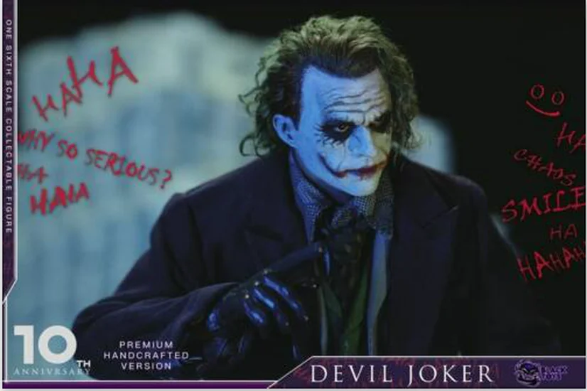 Черные игрушки 1/6 Devil Jocker 10 я годовщина ПВХ BT101 BT102 экшн фигурки в наличии|Игровые и