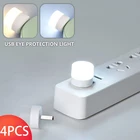 Светодиодная USB-лампа для чтения с защитой глаз, лампа для чтения на компьютере, переносной светильник для чтения с зарядкой от Usb, ночсветильник, 4 шт.