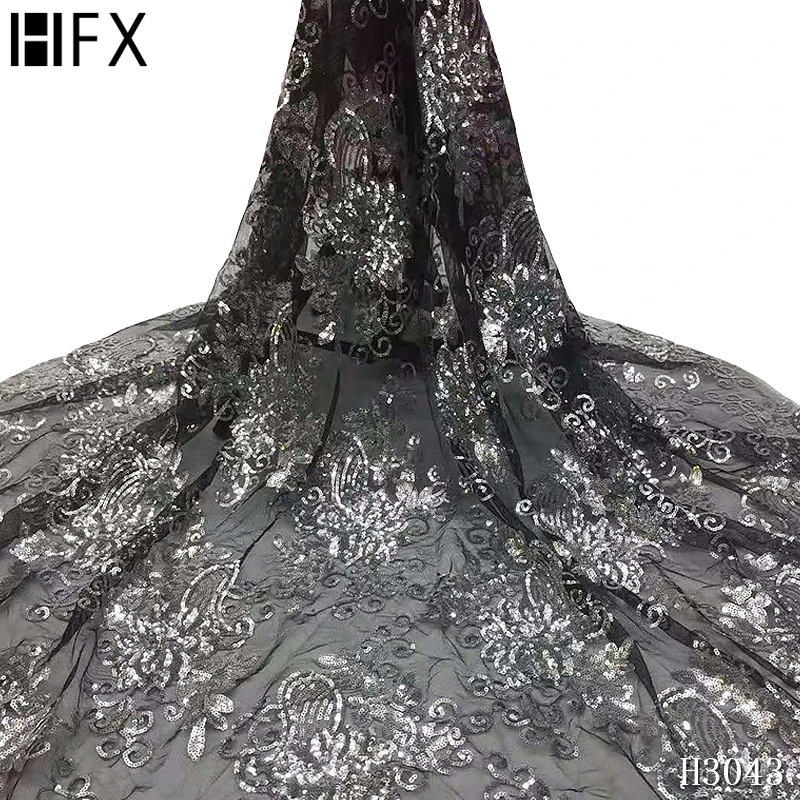 Африканская последовательная кружевная ткань высокого качества с блестками