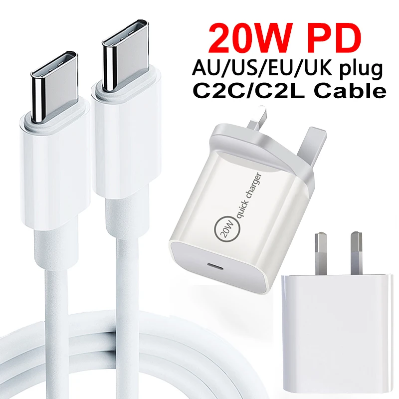 Зарядное устройство мобильный телефон сетевое зарядное с разъемом USB Type-C Android Apple