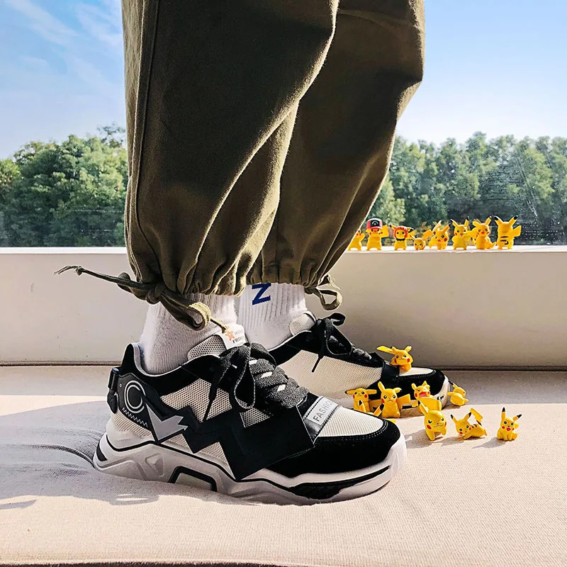 Модная обувь в стиле аниме Покемон каваи Пикачу популярная для папы спортивная