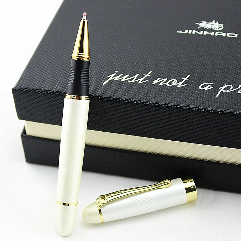JINHAO Роскошная брендовая металлическая шариковая ручка высокого качества, шариковые ручки, канцелярские товары, офисные школьные поставщики, студенческие 2508