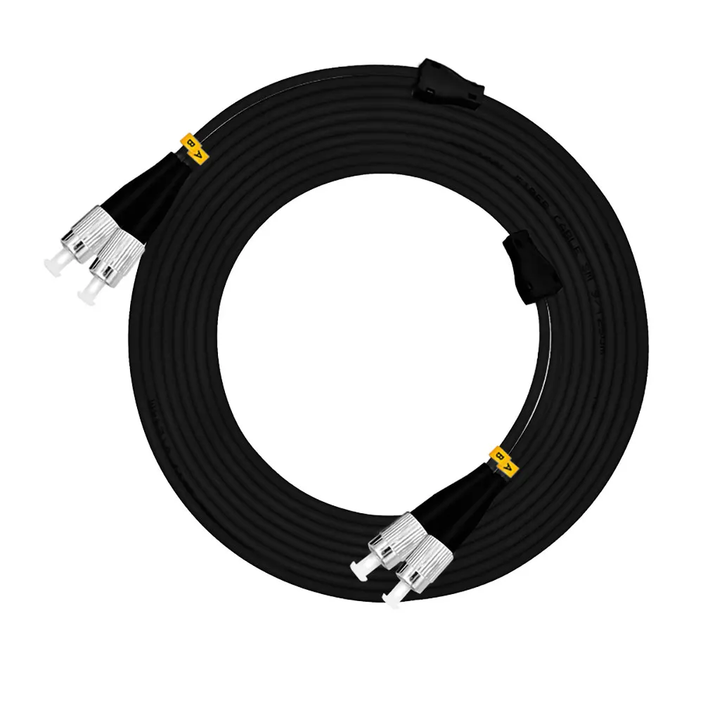 

656FT Outdoor Armored 200Meters FC-FC Duplex SM 9/125 OS1 3.0mm Singlemode Fiber Optic Cable Patch Cord Jumper FC/UPC FC to FC