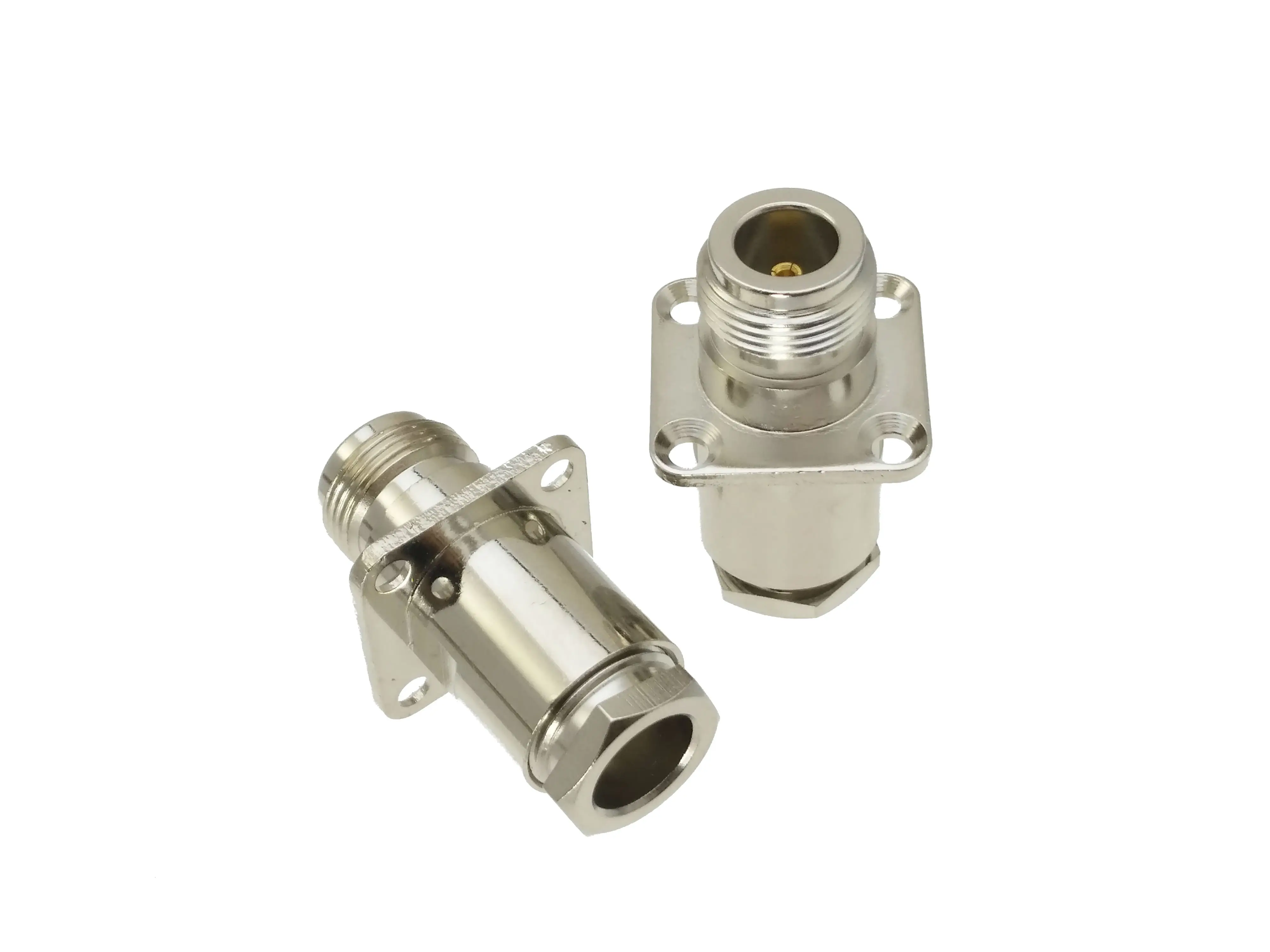 Коннектор N гнездовой фланцевый зажим с 4 отверстиями для кабеля RG8 LMR400 RG213 RG165