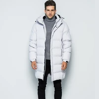 new winter warm thick overcoat unisex couple casual solid blackwhite hooded long cotton coats plus size 4xl parka hombre
