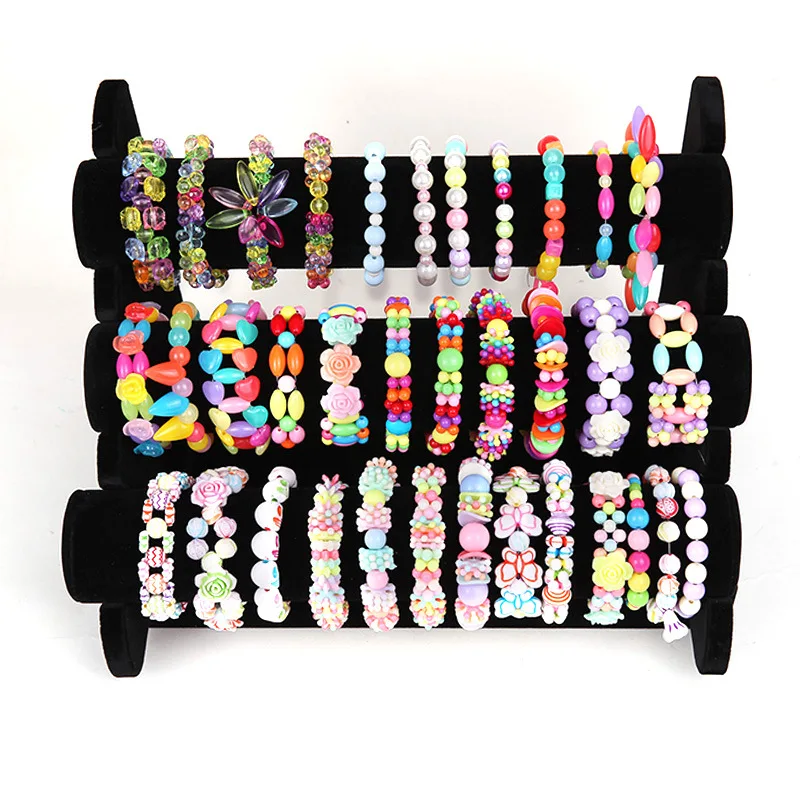 Beaded Baby Toys Toddlers Handmade Storage Box DIY Crafts Production Material Package Necklace Bracelet Educational Girls Gifts