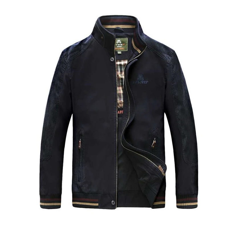 

Men Jacket Plus Size 5XL Military Jacket Men Casual Coats Black Army Green Khaki Jacket Cotton Fashion Winter Jacket Men
