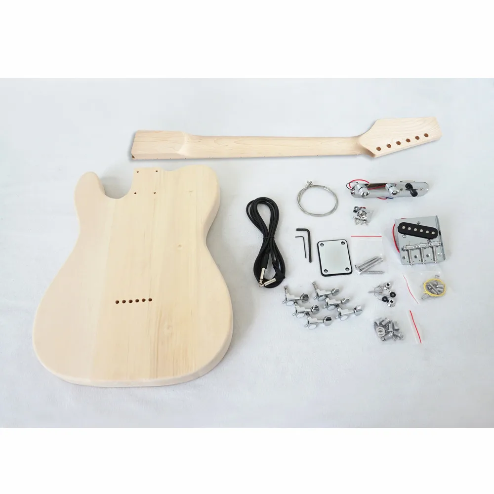 Aiersi бренд заводская цена Tele стиль Липа Diy электрогитары наборы Модель EK-002