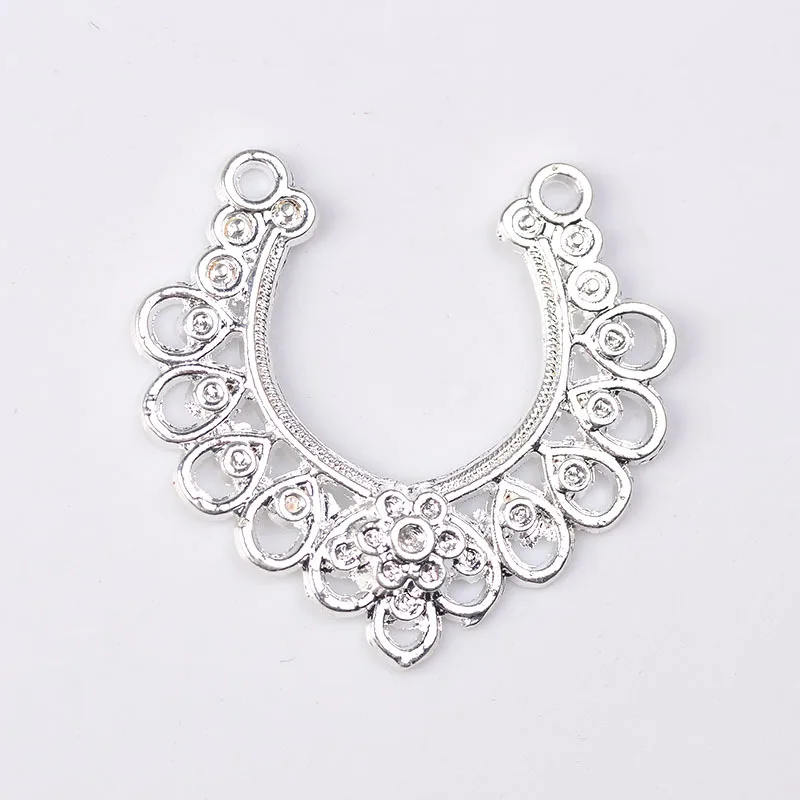 Модные соединители из металлического сплава цвет: золото серебро 18 К 10 шт.