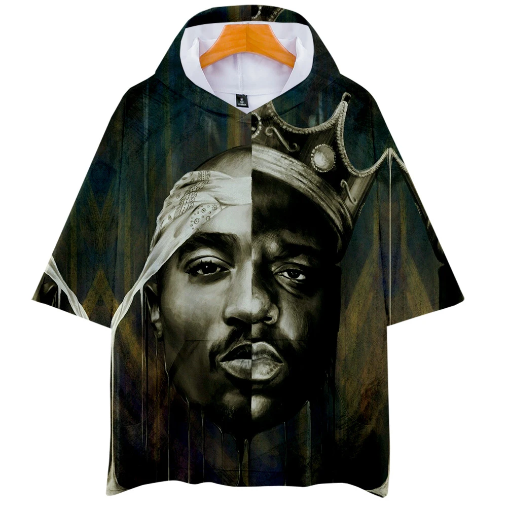 shirt men New the notorious biggie 3D printed Brand Anime Design T Shirt Print Hooded Tshirt3D digital printing Harajuku | Мужская