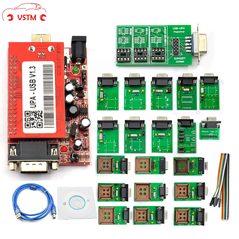 UPA Usb программатор диагностический инструмент UPA-USB ECU Программатор UPA USB V1.3 с полным адаптером