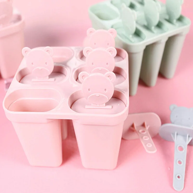 1 Набор 6 ячеек летний DIY пластиковый лоток для мороженого форма леденец мороженое