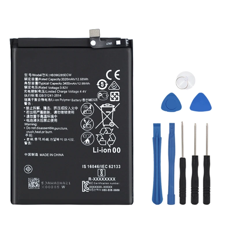 Оригинальный аккумулятор HB396285ECW 2 шт. новый оригинальный 3400 мач для Huawei P20 Honor10 COL