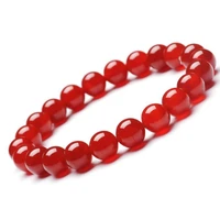 natural red and black agate 8mm round bead bracelet fashion ladies boutique bracelet jewelry gift drop shipping