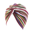 Шапка-тюрбан хлопковая, с принтом, женский платок на голову г.