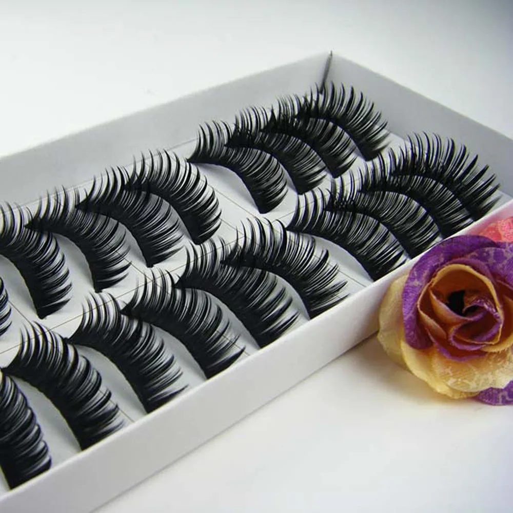 10 пар Длинные Накладные ресницы с тремя деревьями|Накладные ресницы| |