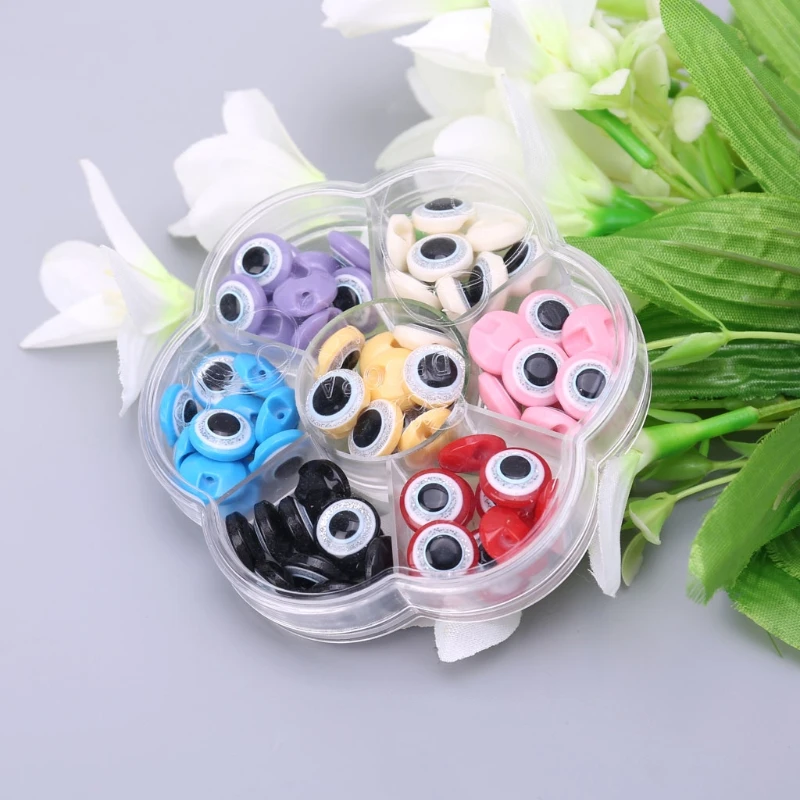 

100Pcs/Box 12.5mm DIY Round Self-adhesive Wiggly Googly Eyes For Kids Doll Toy M17 21 Dropshipping