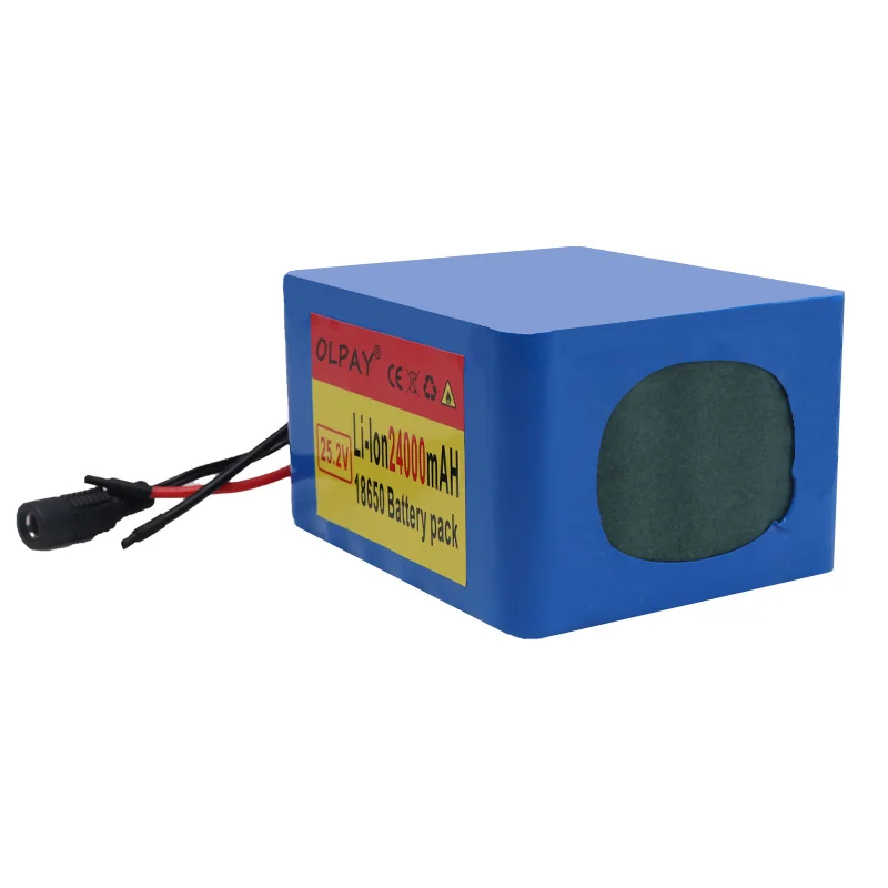 

New 6S5P 24V 24Ah 25.2V lithium battery pack batteries for electric motor bicycle ebike scooter wheelchair cropper with BMS