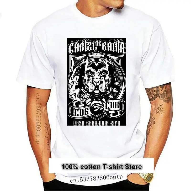 

Camiseta DE SANTA питбуль для мужчин, camisa DE RAP, хип-хоп, высокие