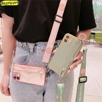 luxury plating wrist strap phone case for samsung galaxy a70 a71 a11 a80 note 8 9 10plus 20 ultra crossbody shoulder strap cover
