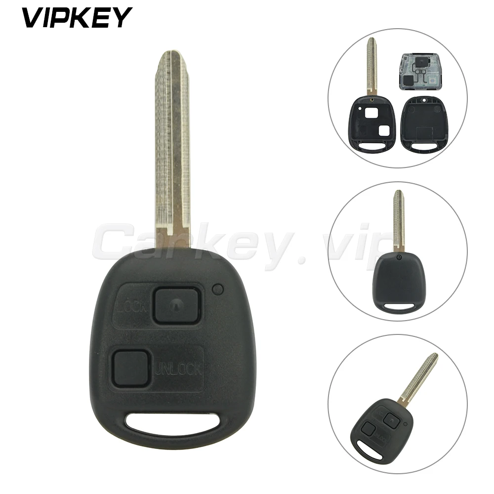 Denso( not Valeo) Remotekey car key fob 2 Button 304 mhz no Chip For Toyota Prado land cruiser Rav4 Kluger Toy43