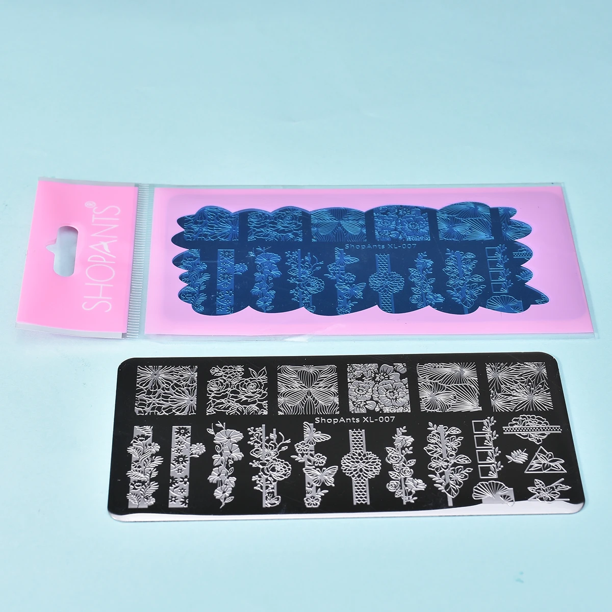 

Stamping Plates ShopAnts Nail Nature Flower Stripe Peony Image Nails Accessories Stencil Nail Art Stamps Template