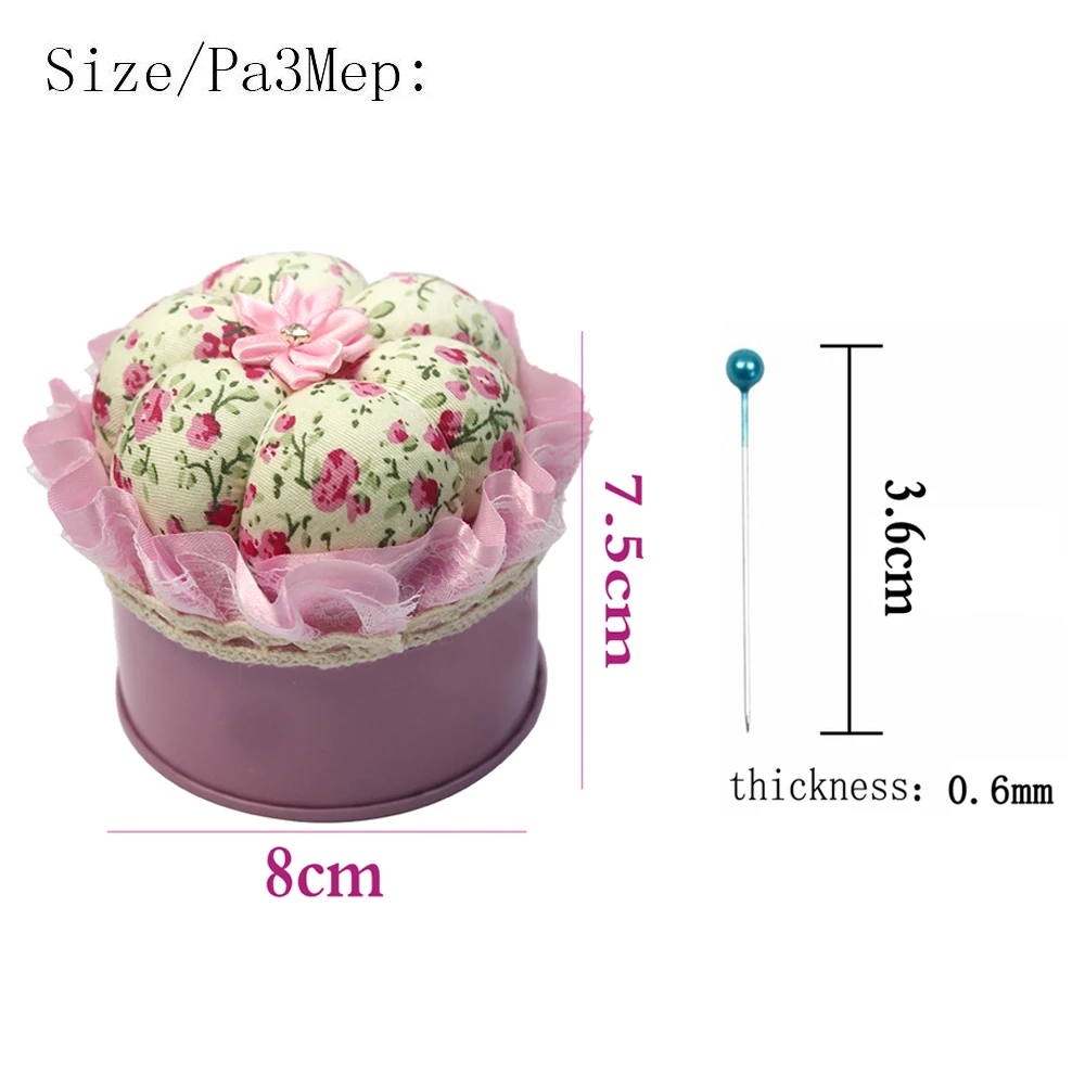 

Sewing Needle Pin Cushion with 300pcs Round Pearl Headed Pins Quilting Pins Needlework DIY Sewing Kit Storage Case
