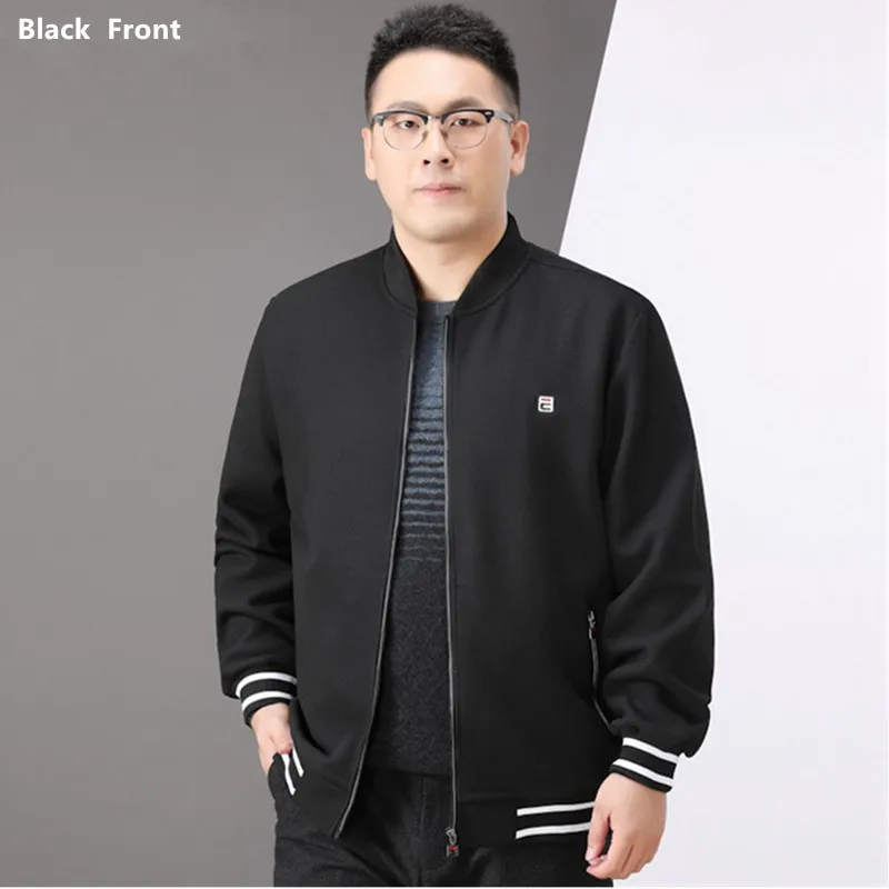Новинка спортивная куртка для мужчин 10XL 9XL 8XL Бомбер короткая бейсбольная на