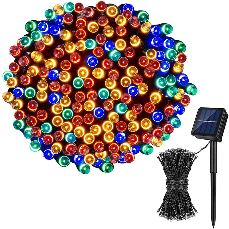 

Christmas Outdoor Solar Lighting String Garland Fairy Light Solar Powered Lamp for Garden Decoration Holiday Xmas Wedding Party